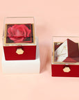 Rotating Soap Flower Rose Gift Box Creative Rotating Rose Jewelry Packaging Box Valentine's Day Gift For Women