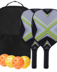 Pickleball Paddles Set Includes 4 Balls